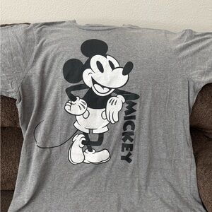 Disney Gray Tee with Black Print